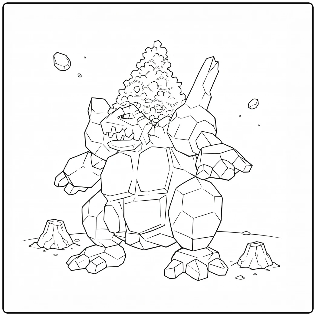 Pokemon Coalossal for Tough Kids coloring page