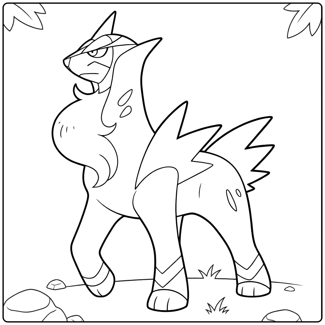 Pokemon Cobalion coloring page