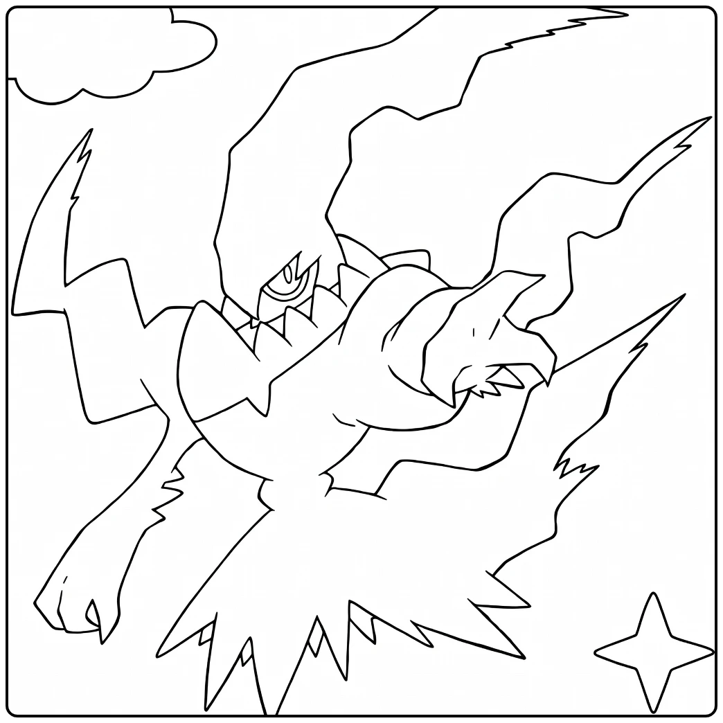 Pokemon Darkrai coloring page