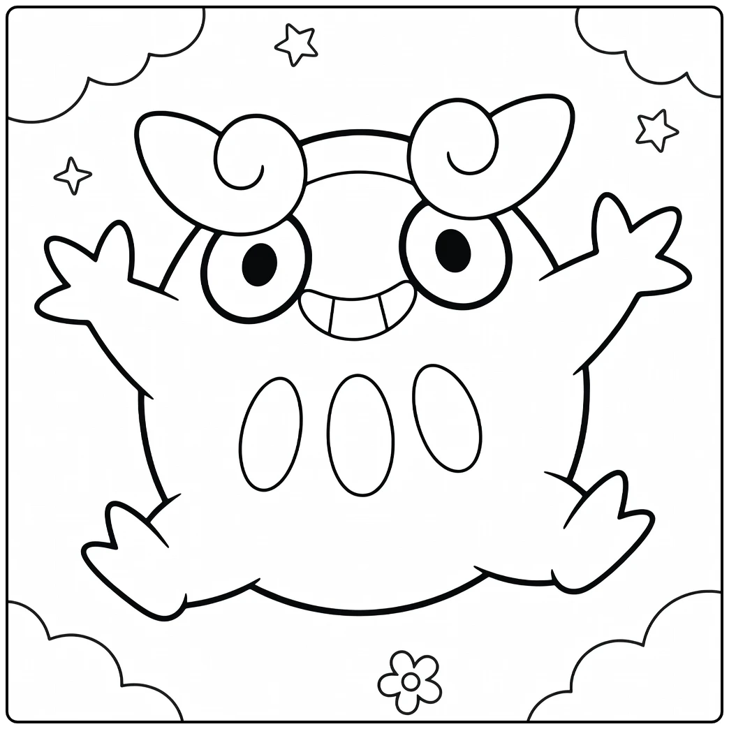 Pokemon Darumaka coloring page