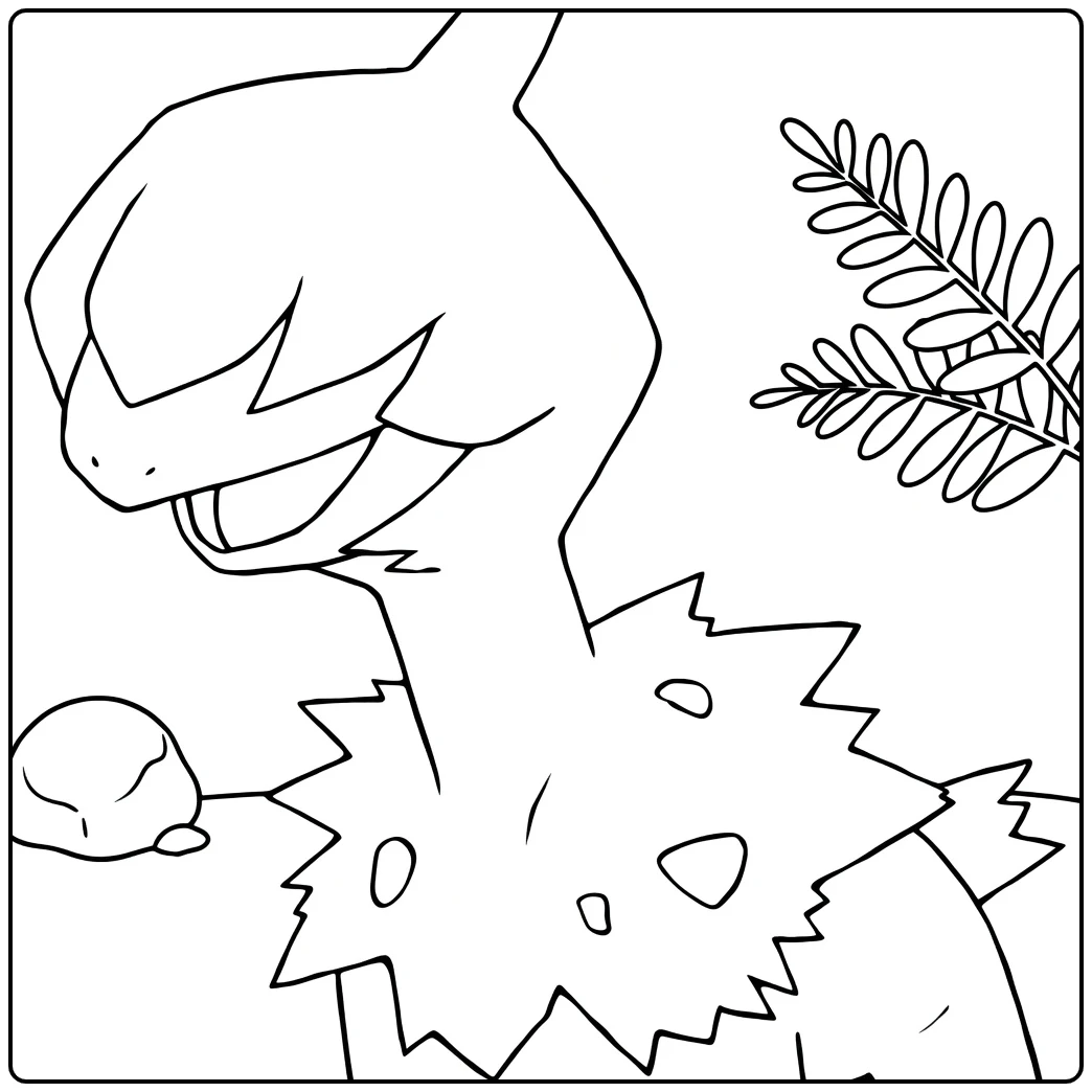 Pokemon Deino coloring page