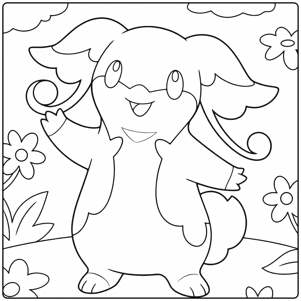 Pokemon Drilbur coloring page