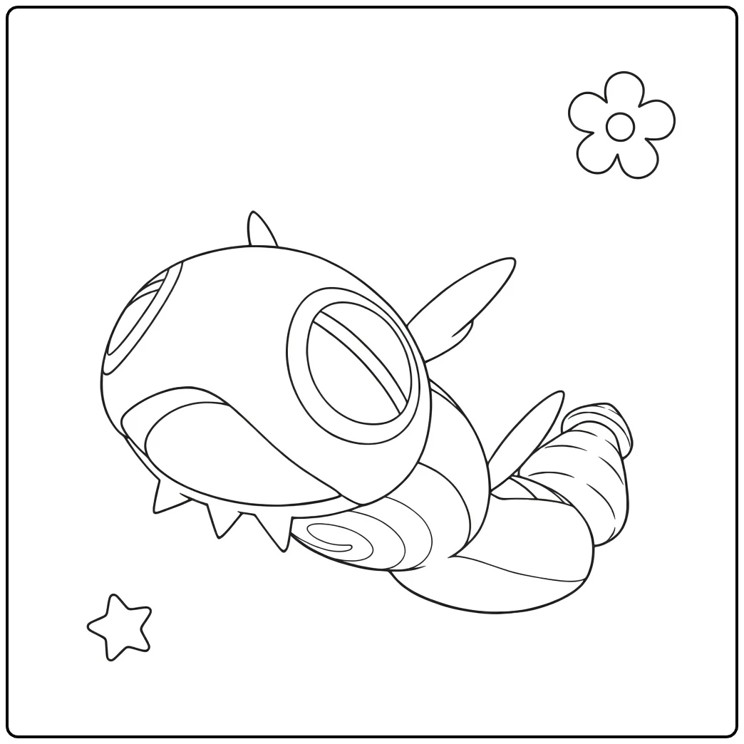 Pokemon Dudunsparce for Kids coloring page