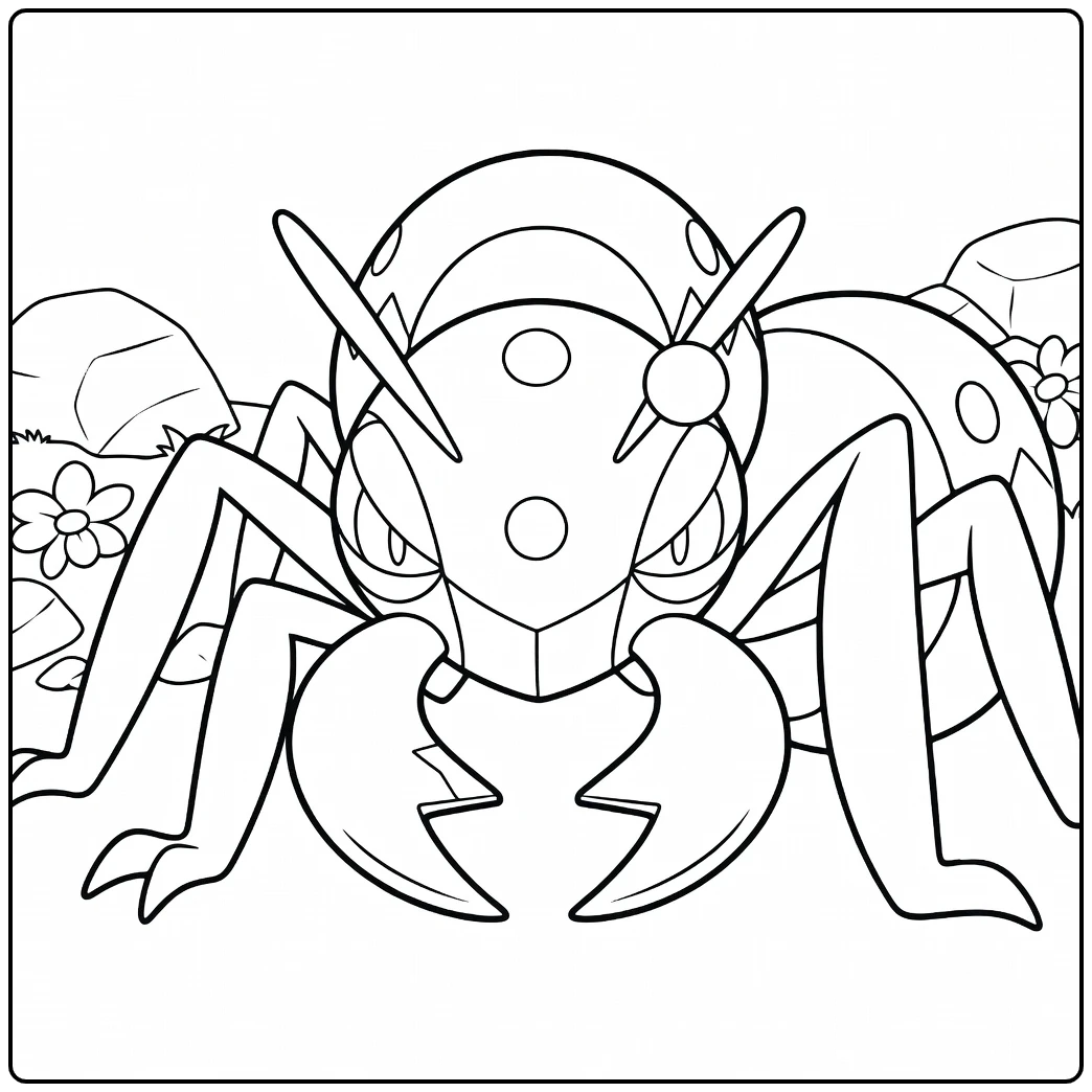 Pokemon Durant coloring page