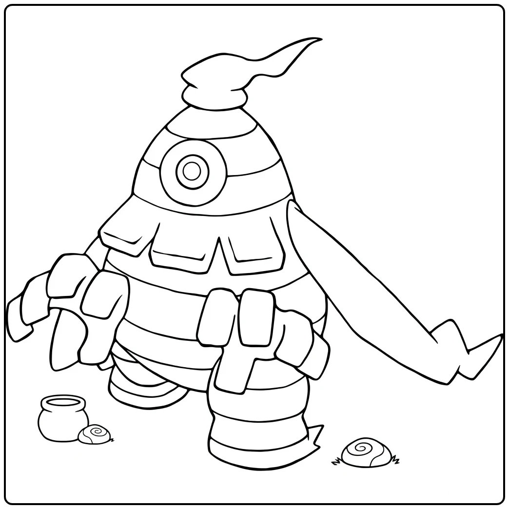 Pokemon Dusclops coloring page