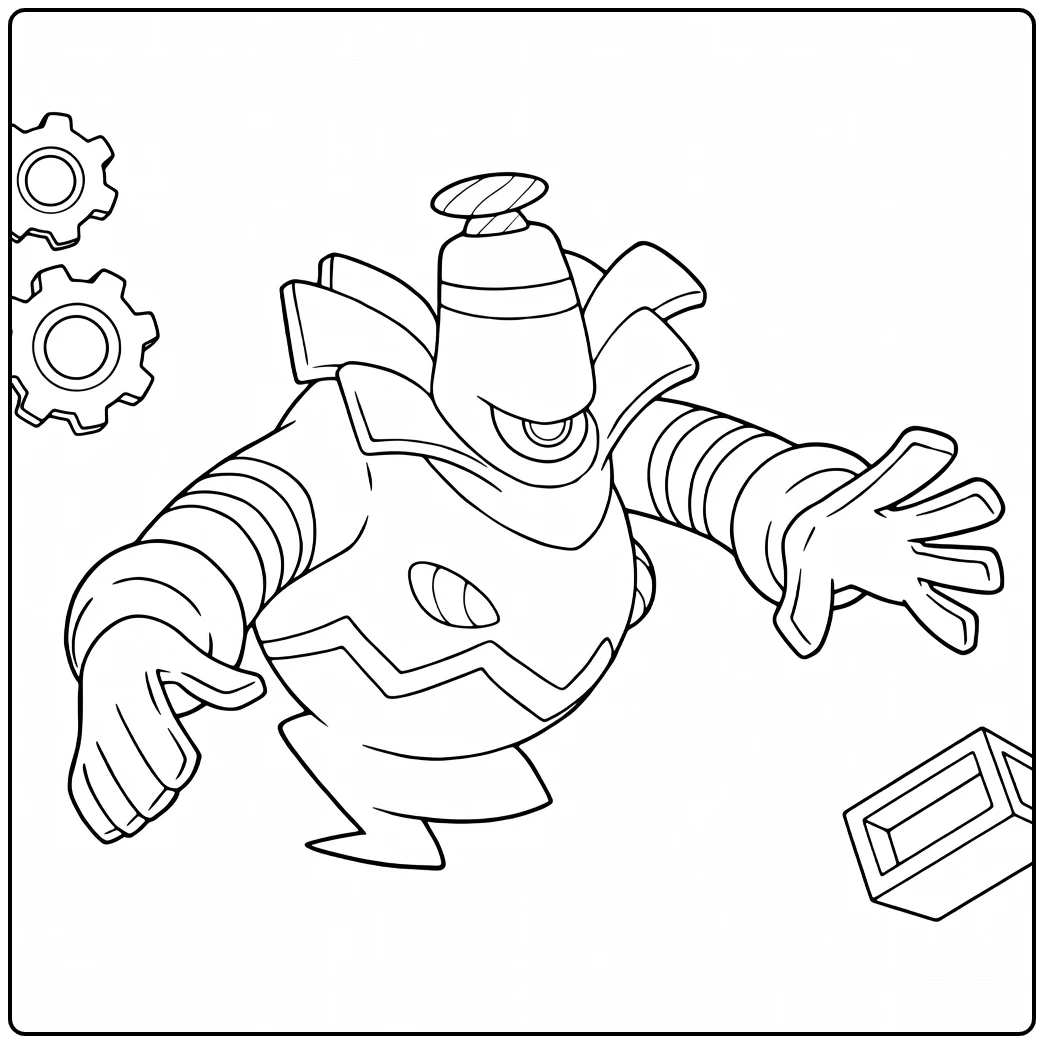 Pokemon Dusknoir coloring page