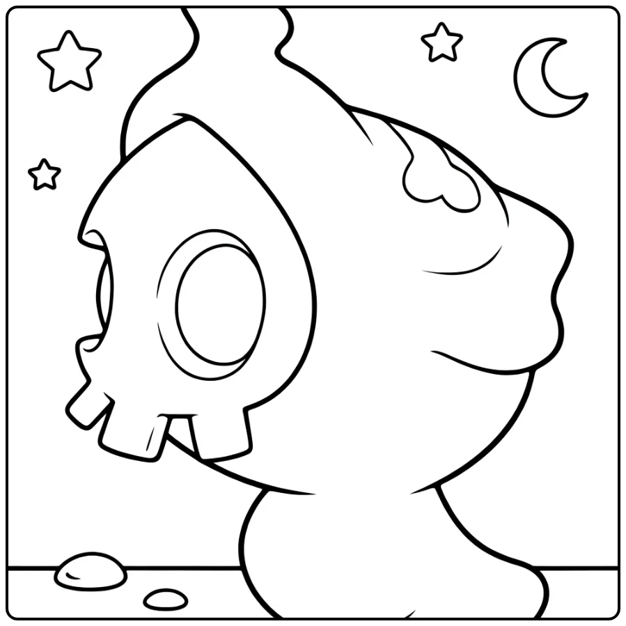 Pokemon Duskull coloring page