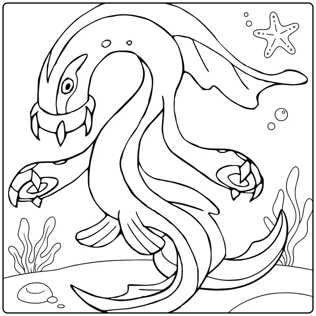 Pokemon Eelektross coloring page