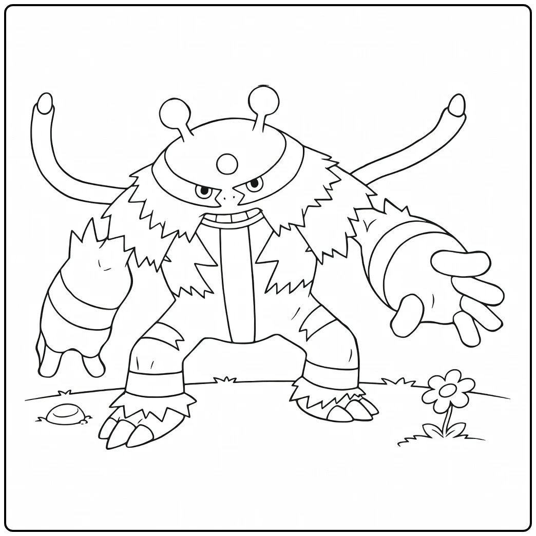 Pokemon Electivire coloring page
