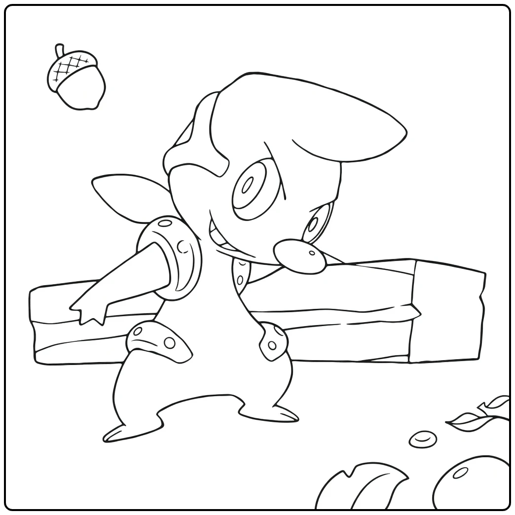 Pokemon Excadrill coloring page