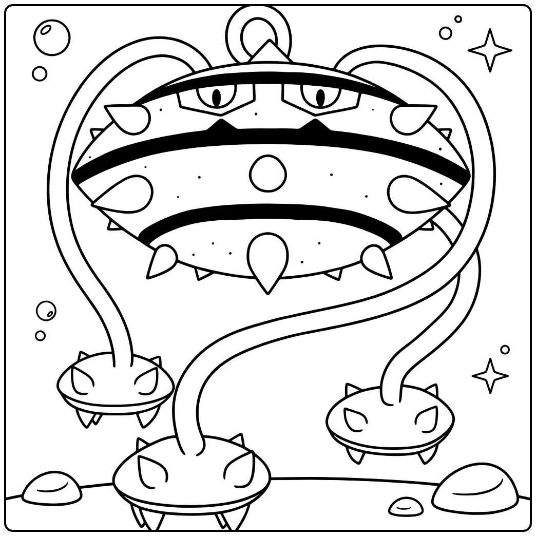Pokemon Ferrothorn coloring page