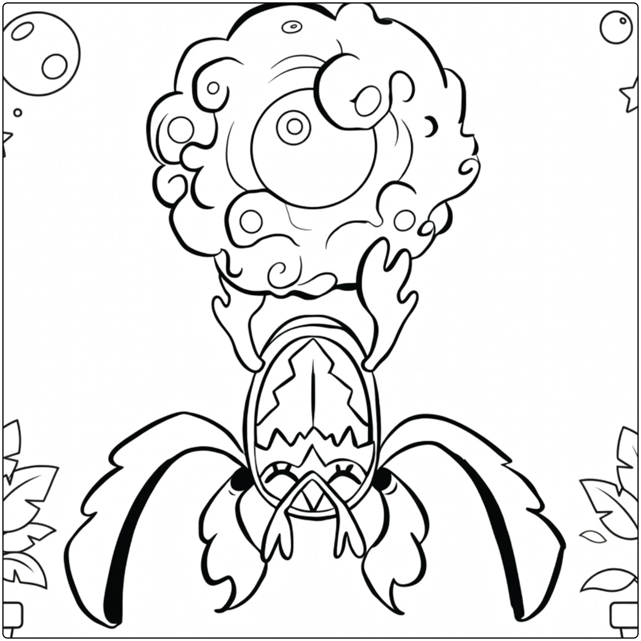 Pokemon Flittle for Kids coloring page