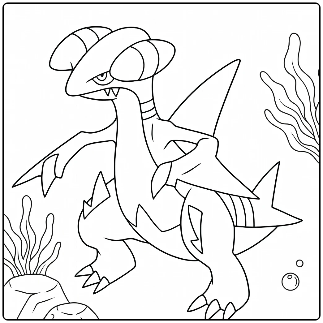 Pokemon Gabite coloring page