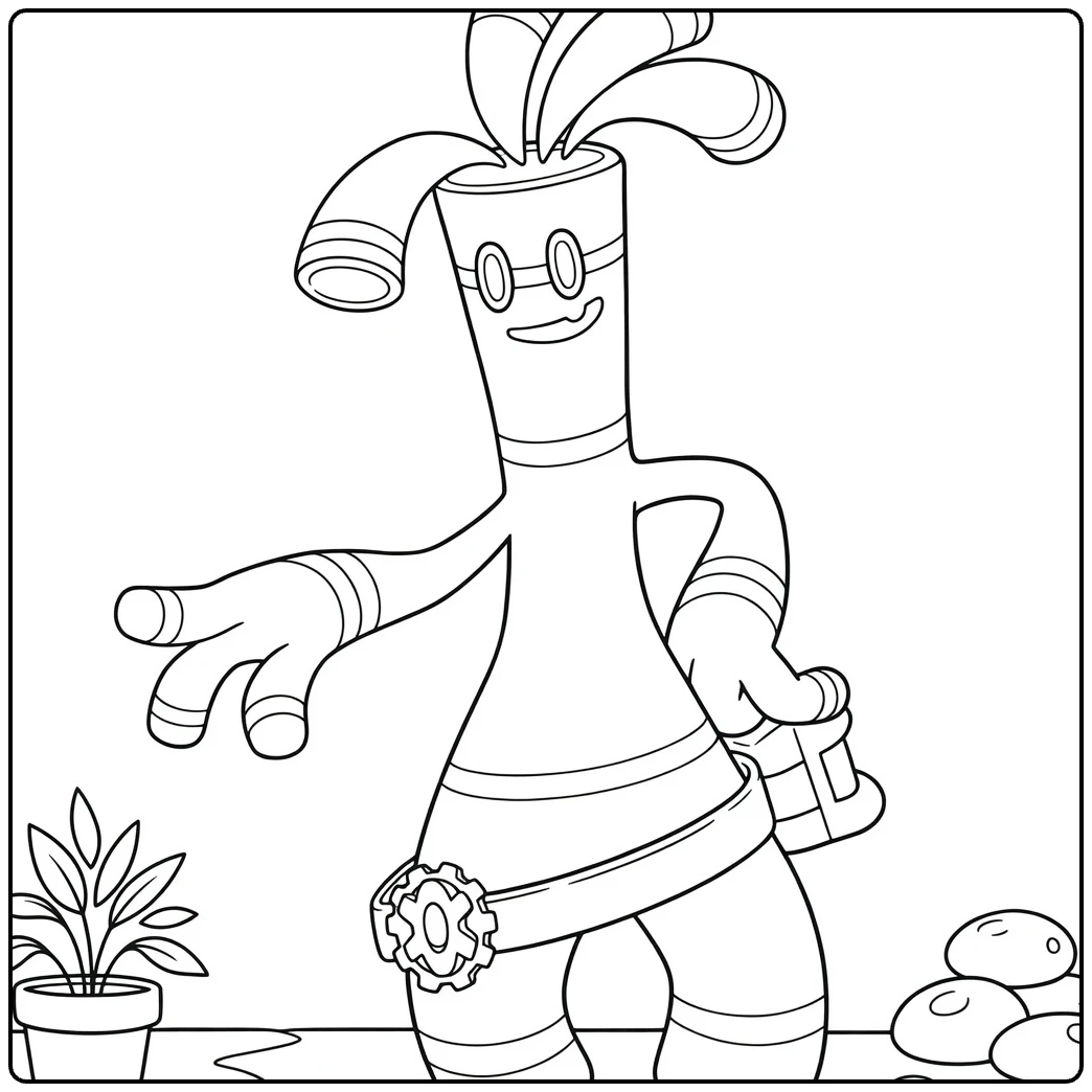 Pokemon Gholdengo for Kids coloring page