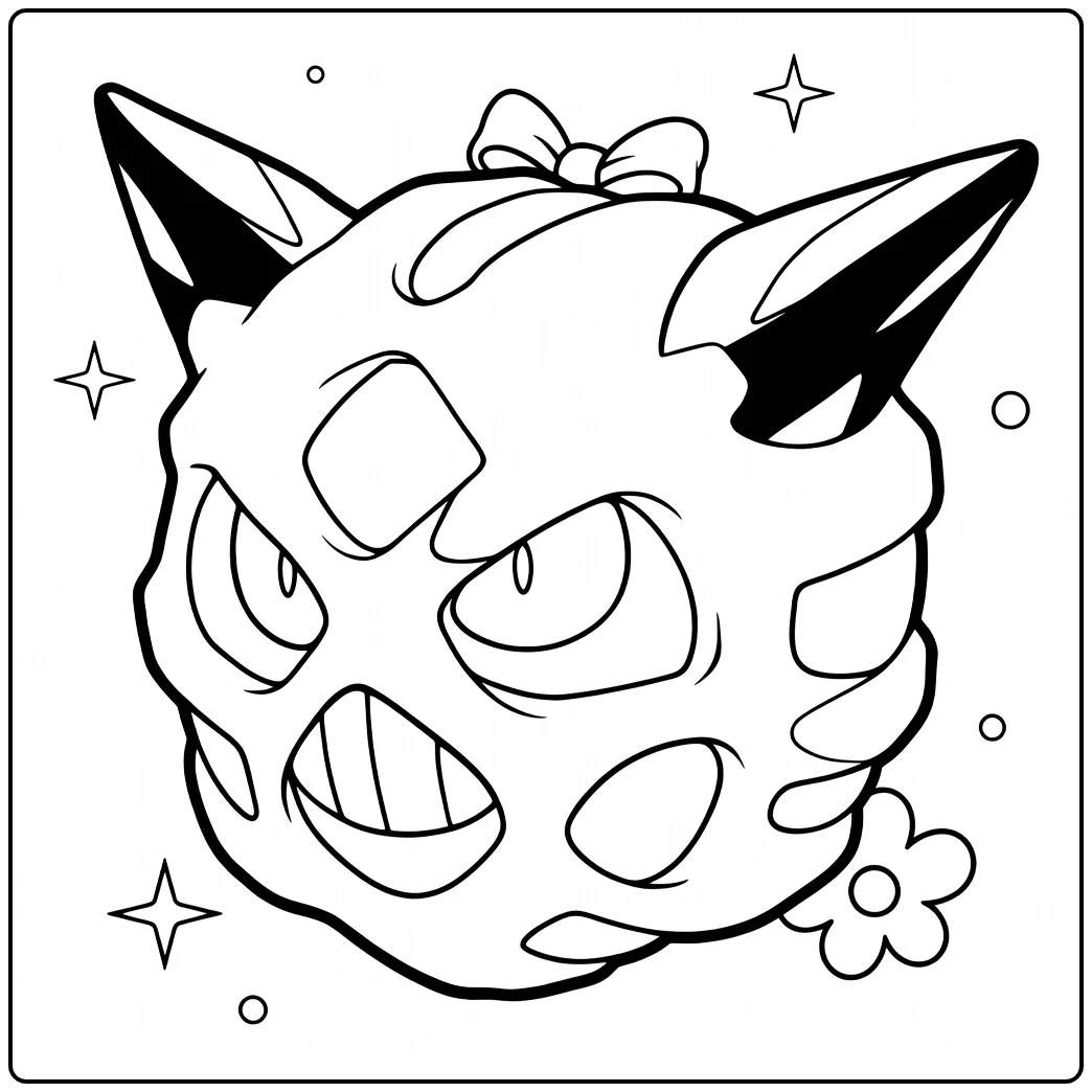 Pokemon Glalie coloring page