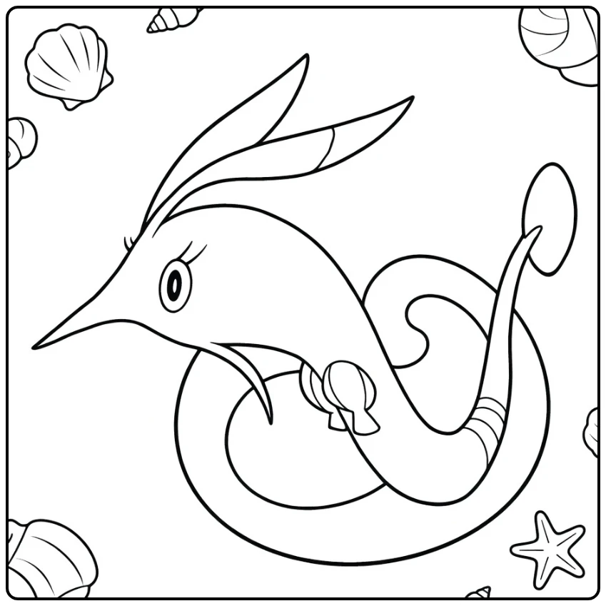 Pokemon Gorebyss coloring page