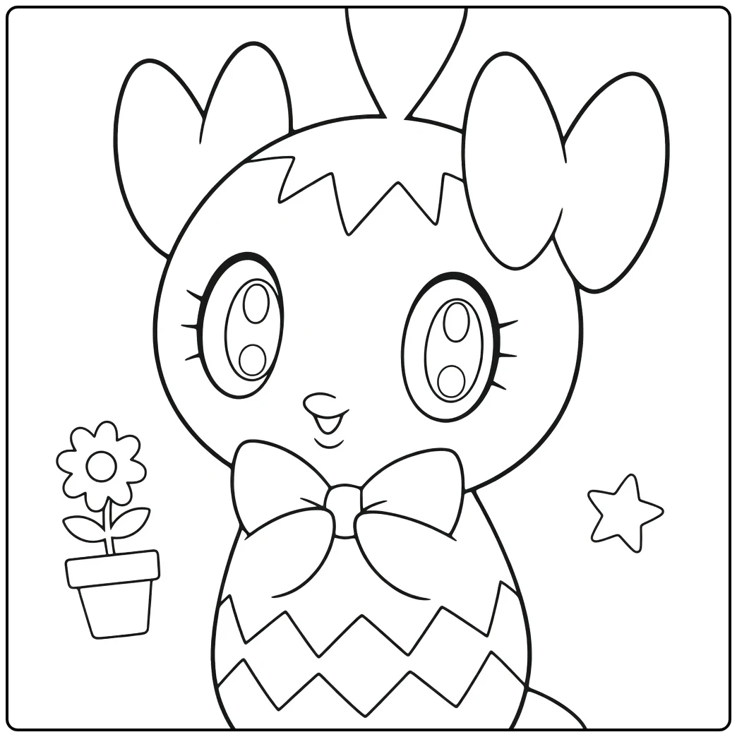 Pokemon Gothita coloring page