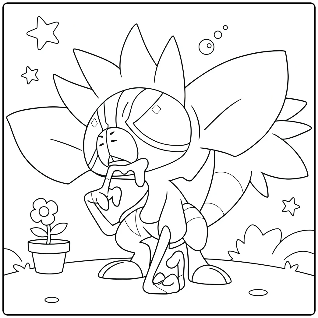 Pokemon Grafaiai for Kids coloring page