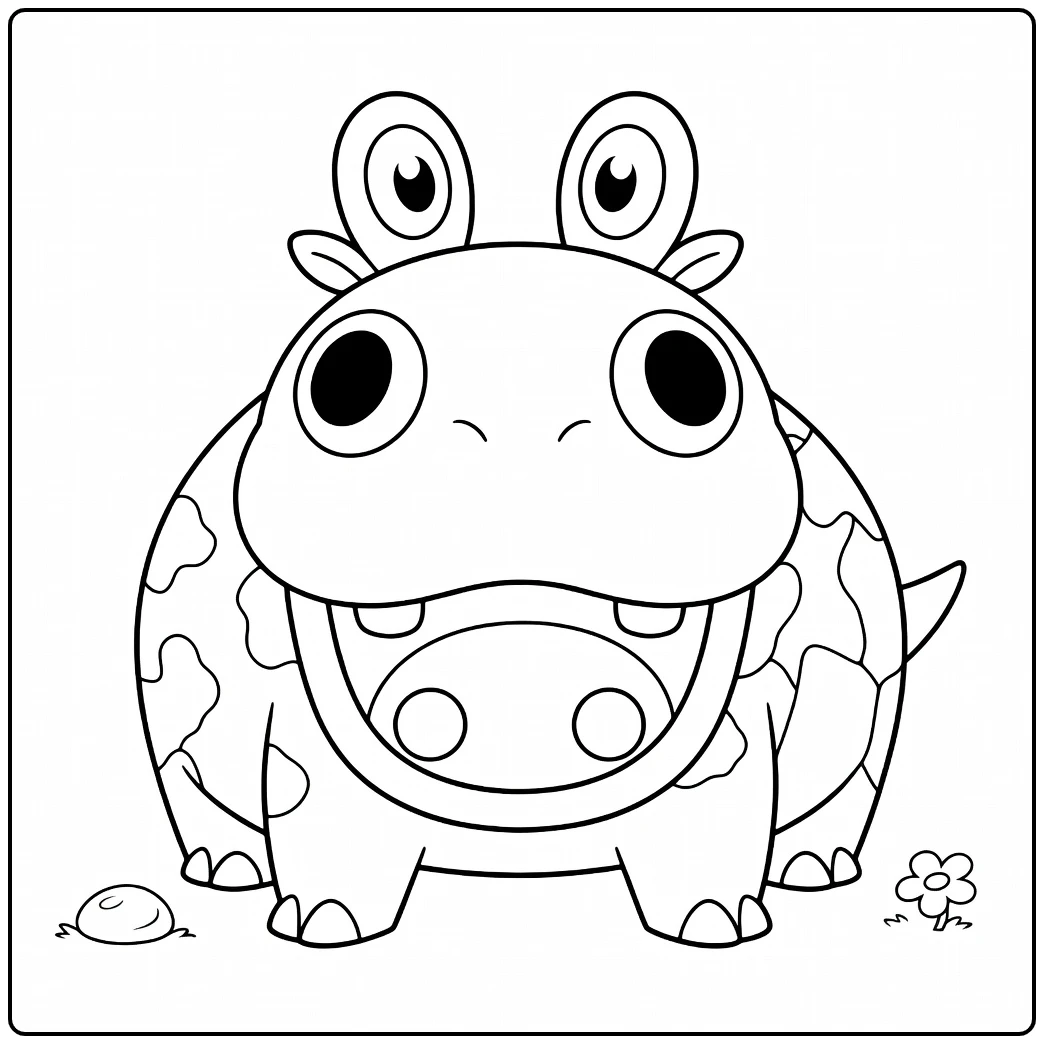 Pokemon Hippopotas coloring page