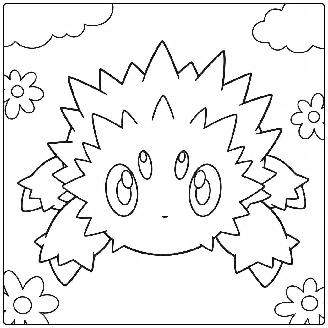 Pokemon Joltik coloring page