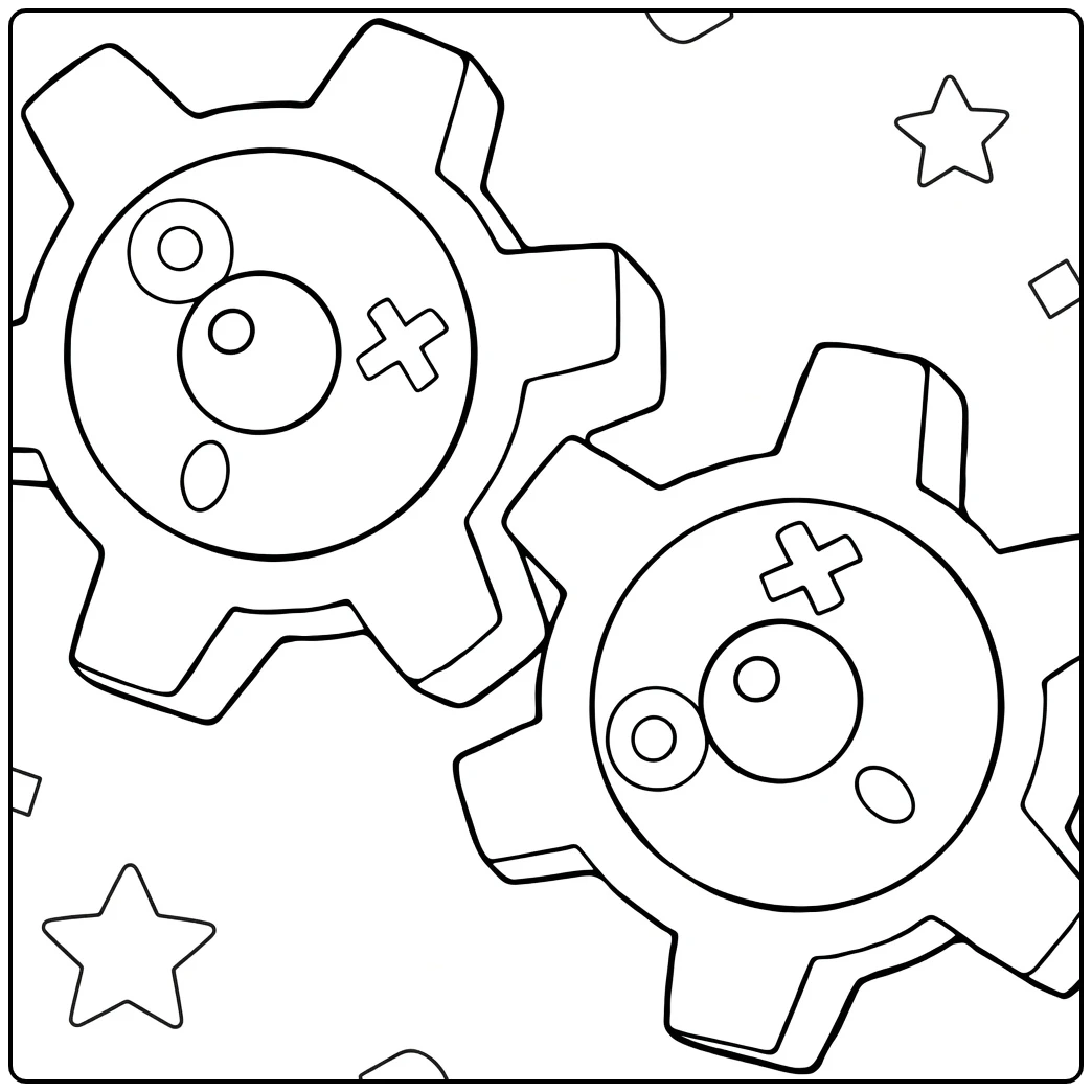 Pokemon Klink coloring page