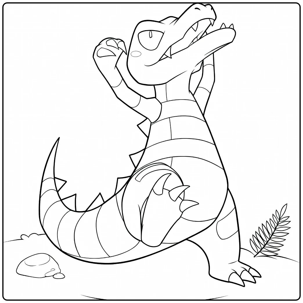 Pokemon Krokorok coloring page