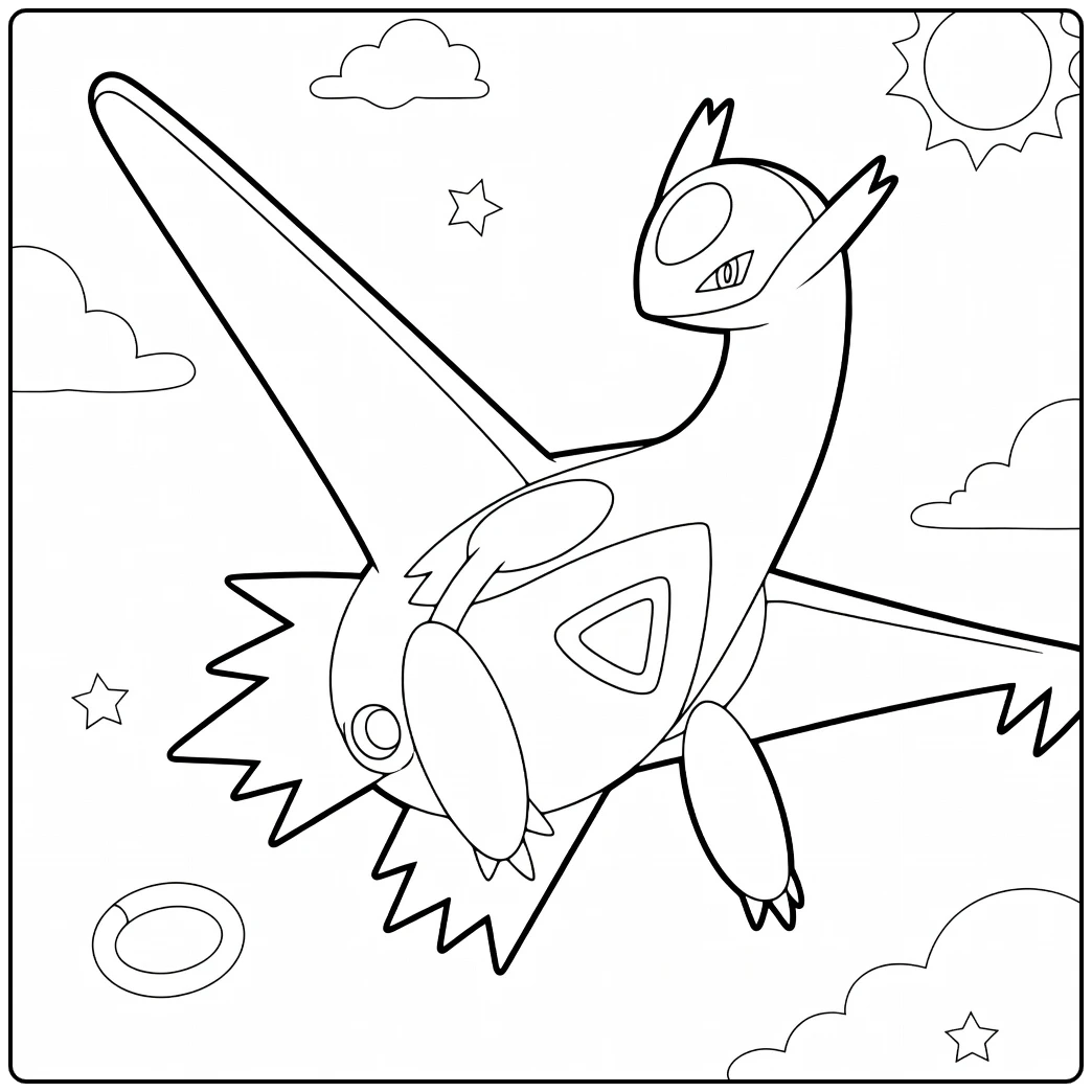Pokemon Latios coloring page