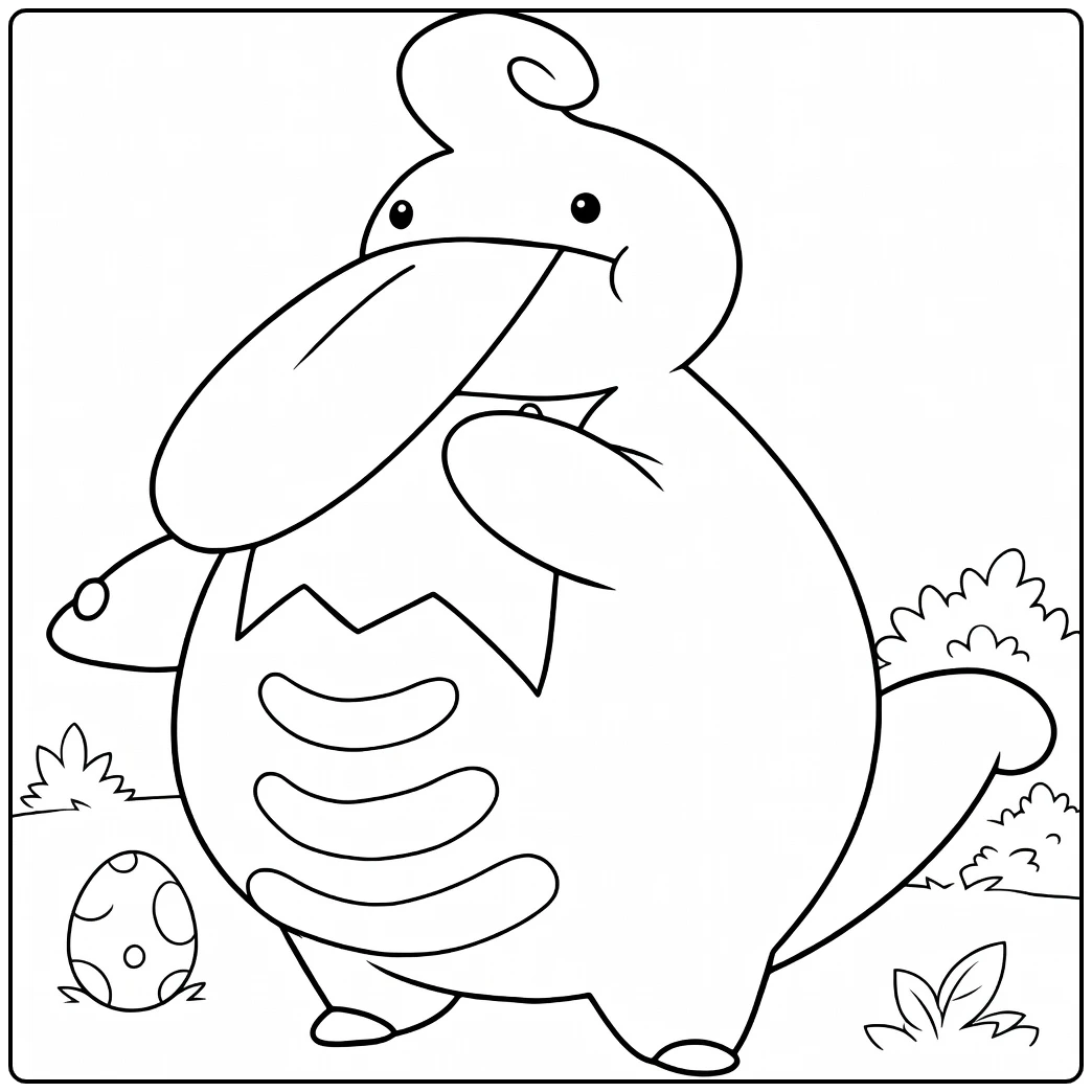 Pokemon Lickilicky coloring page