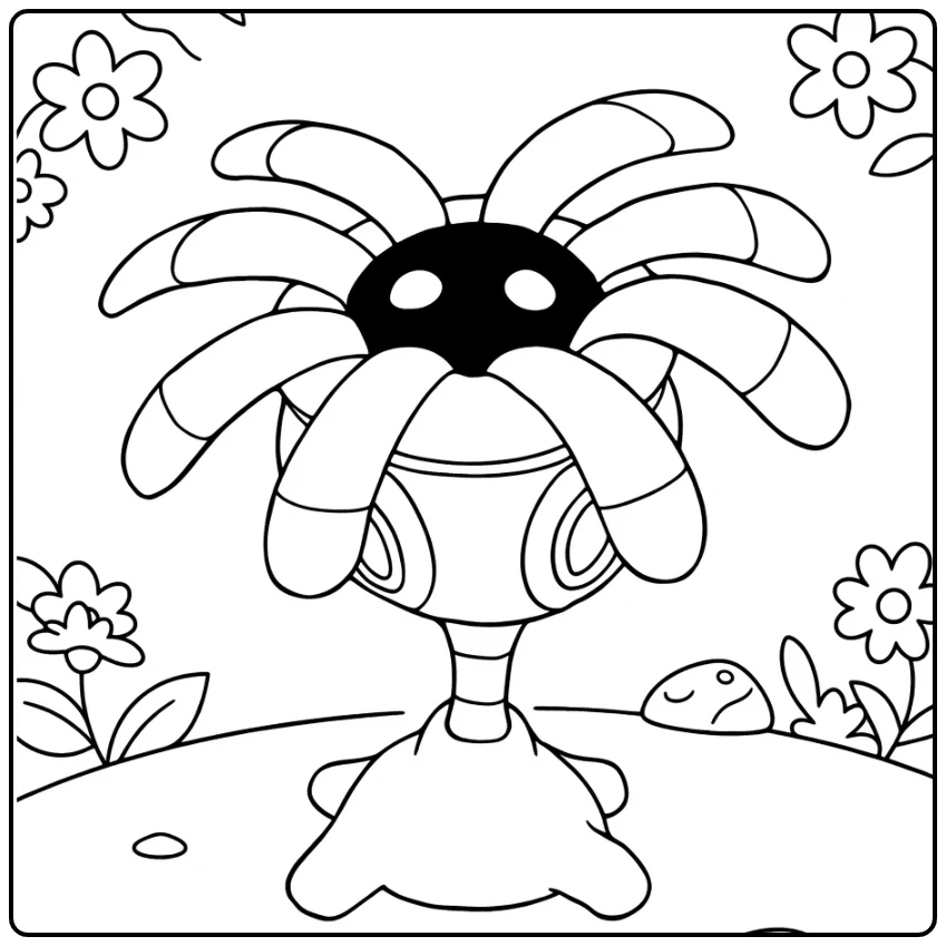 Pokemon Lileep coloring page