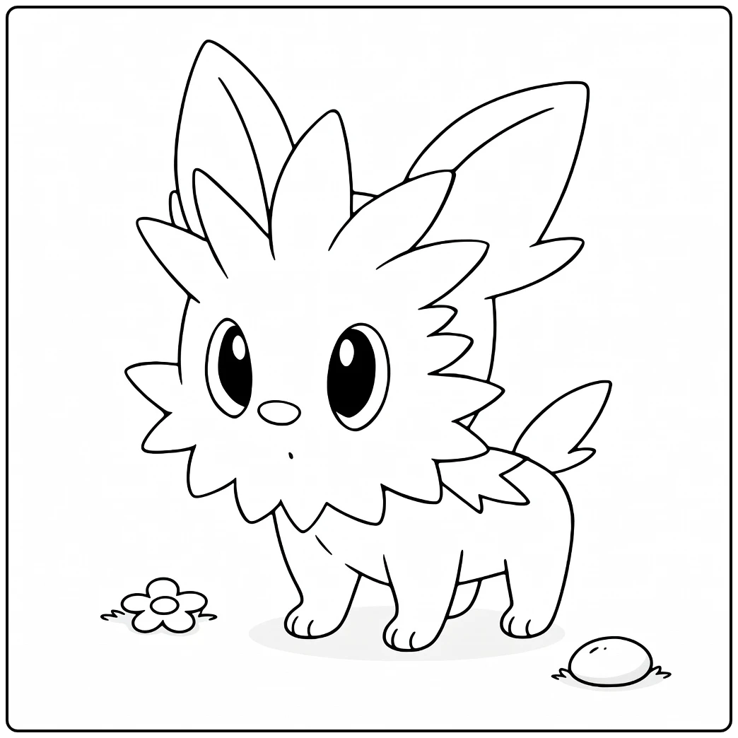 Pokemon Lillipup coloring page