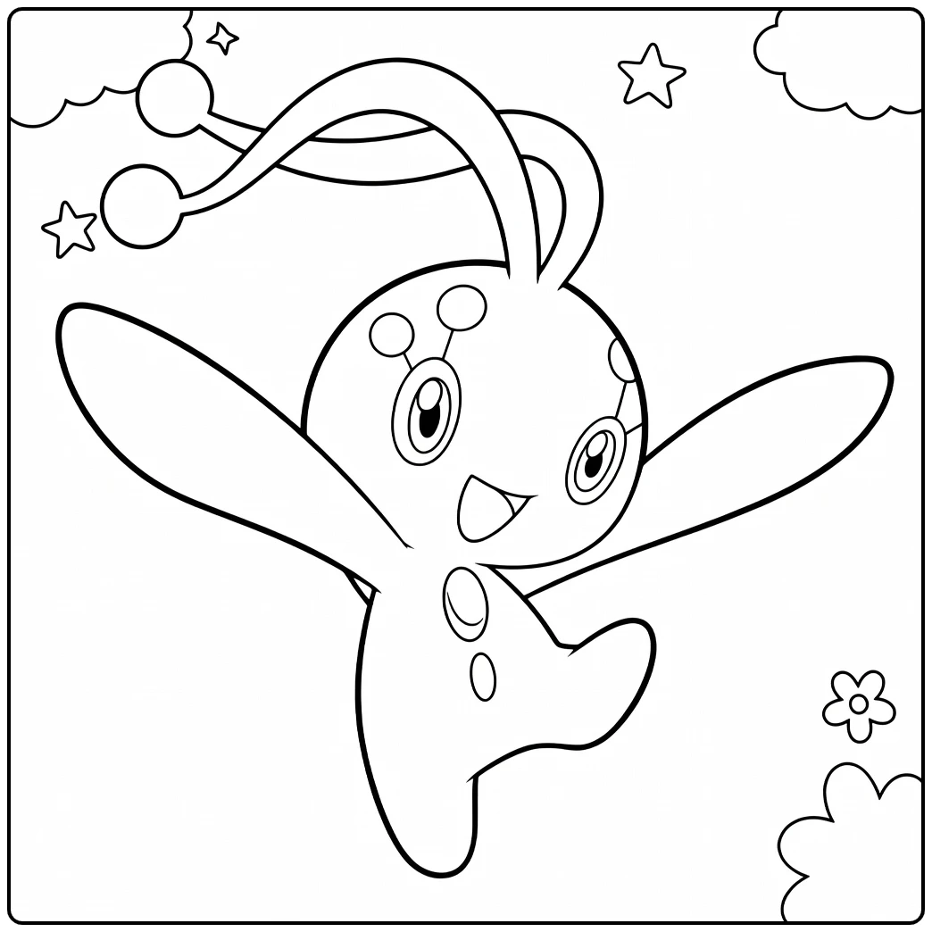 Pokemon Manaphy coloring page