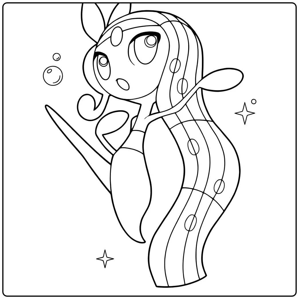 Pokemon Meloetta coloring page
