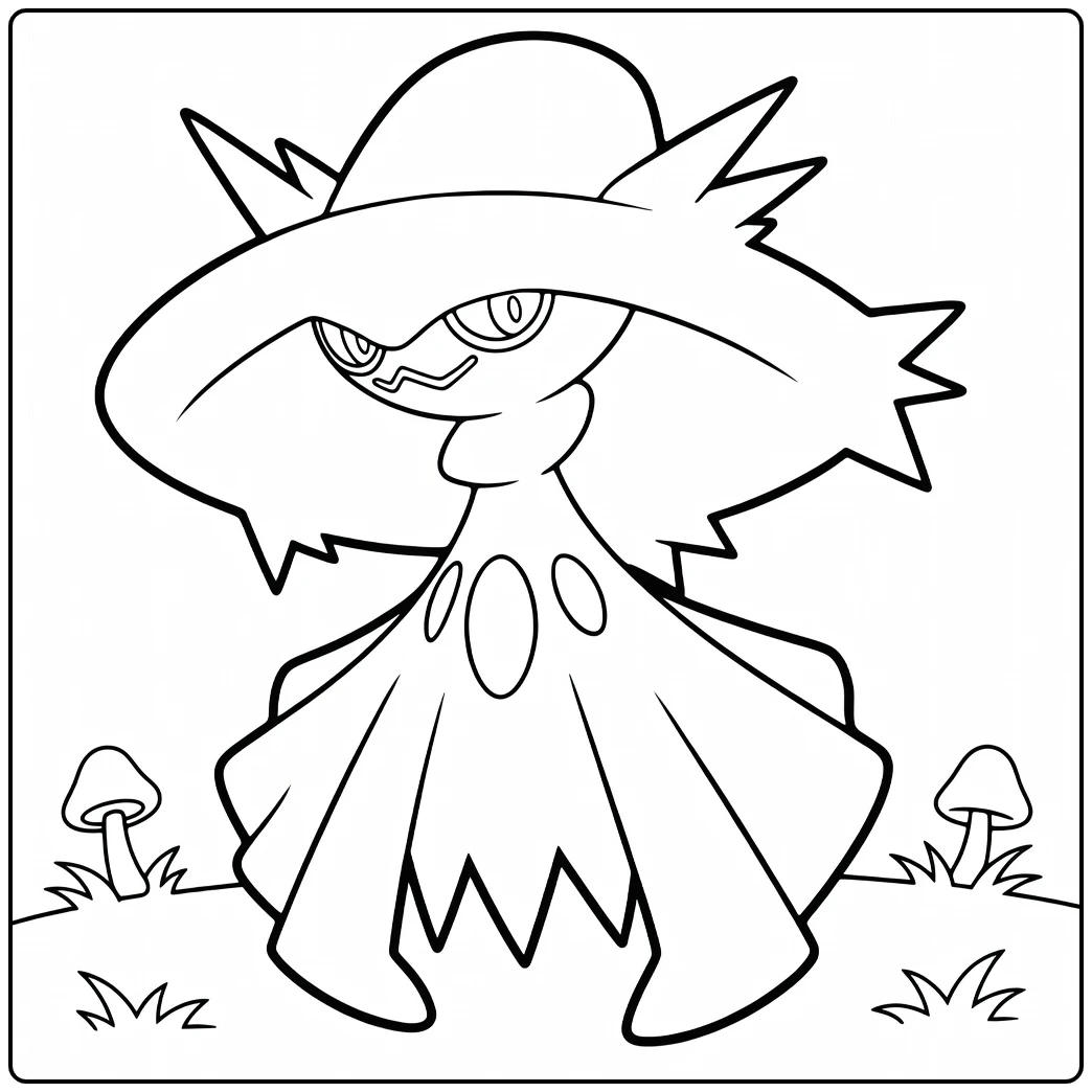 Pokemon Mismagius coloring page