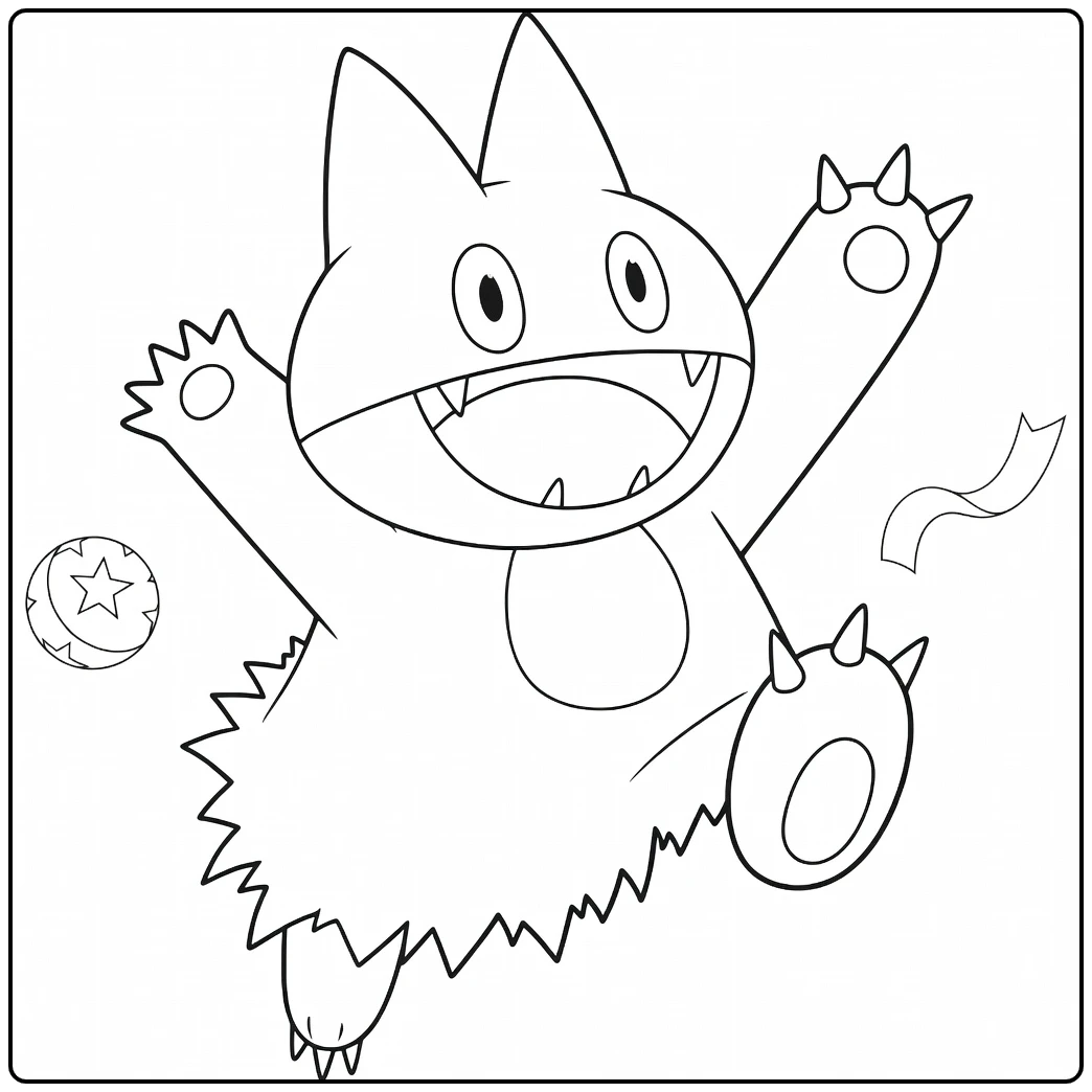 Pokemon Munchlax coloring page