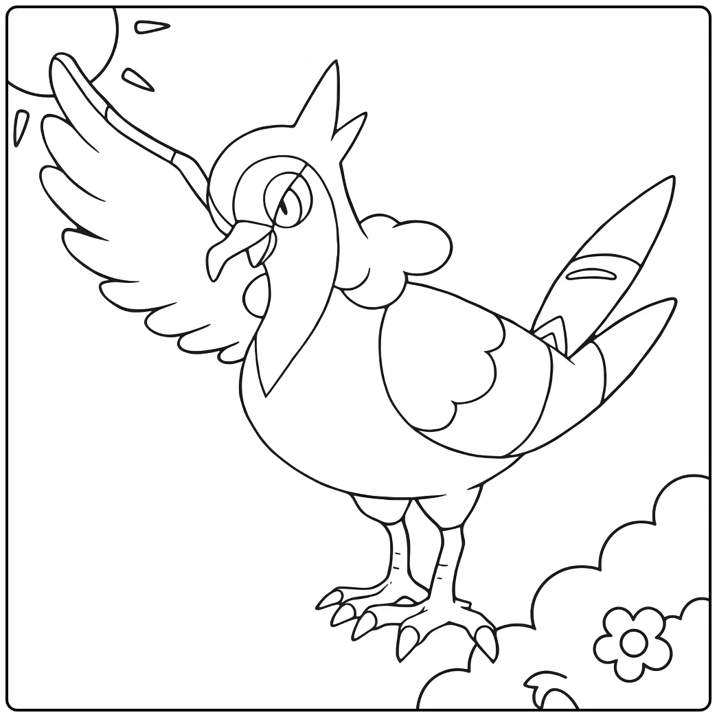 Pokemon Musharna coloring page