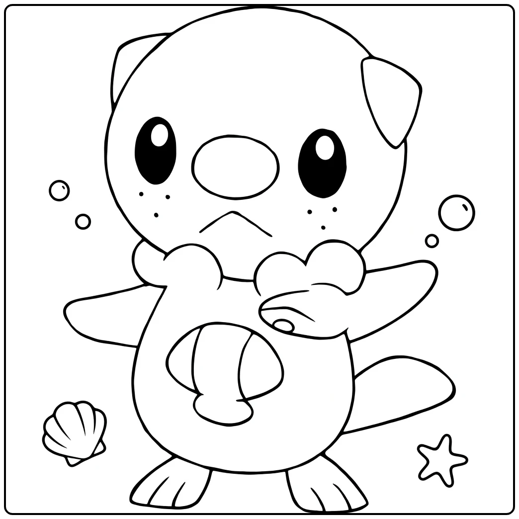 Pokemon Oshawott coloring page
