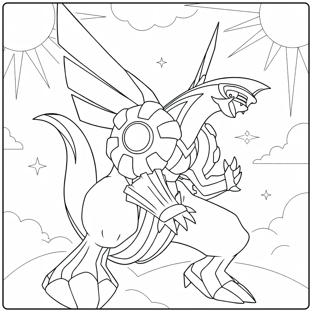 Pokemon Palkia coloring page