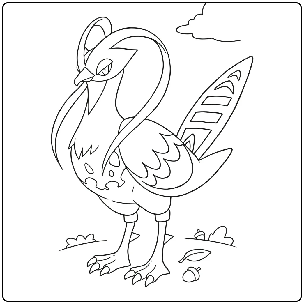 Pokemon Pidove coloring page