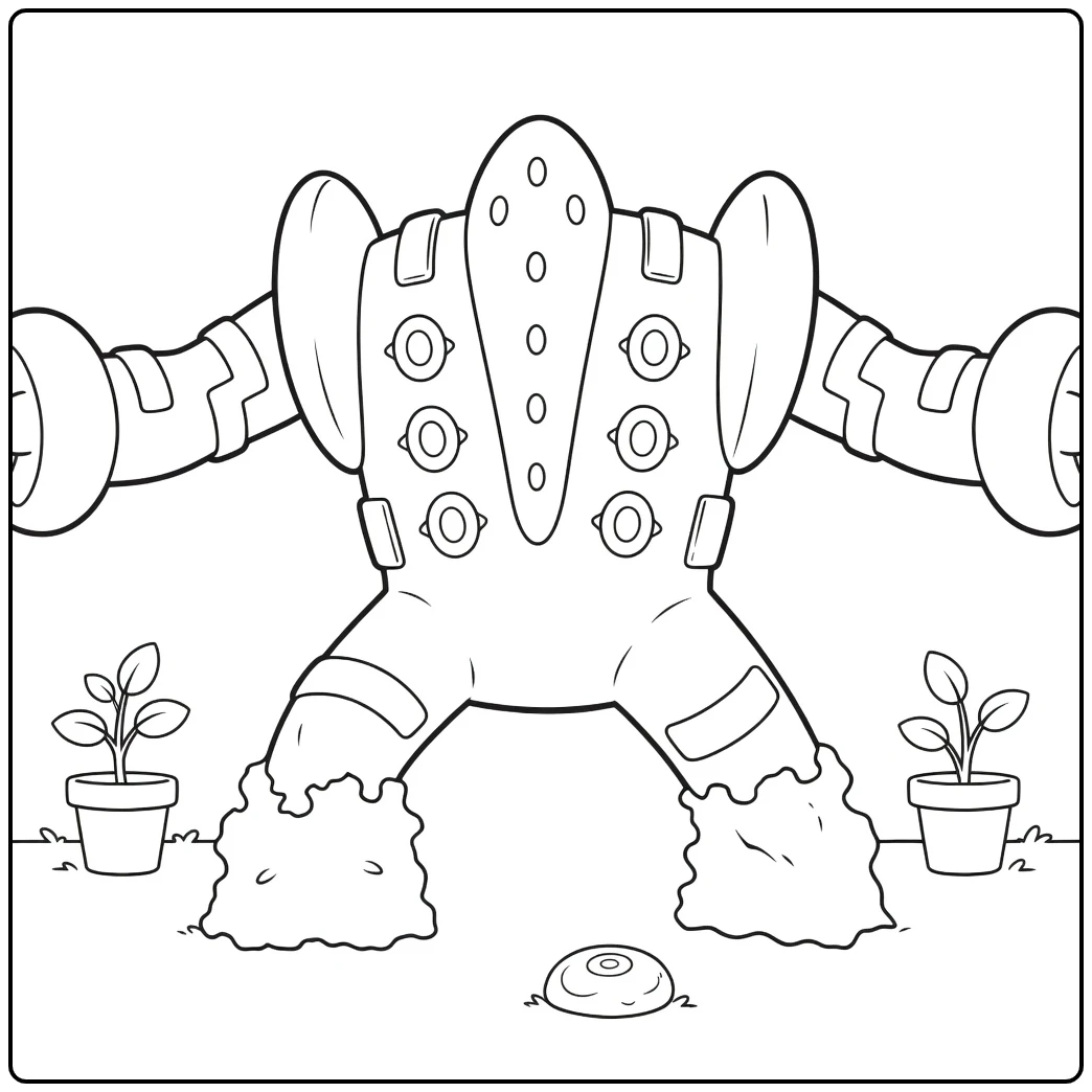 Pokemon Regigigas coloring page