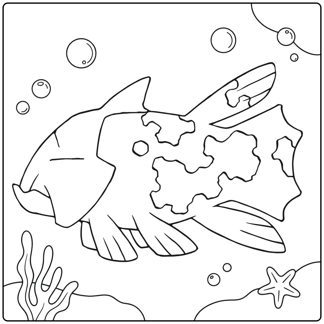 Pokemon Relicanth coloring page