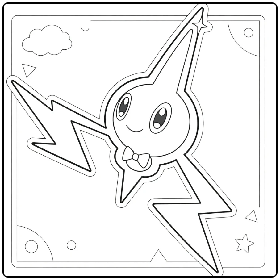 Pokemon Rotom coloring page