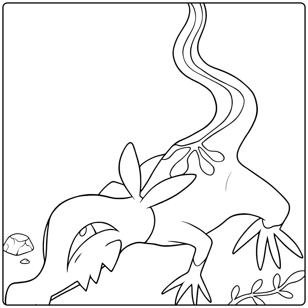 Pokemon Salandit for Kids and Fans coloring page