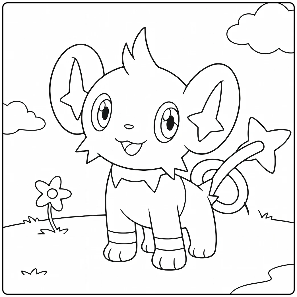 Pokemon Shinx coloring page