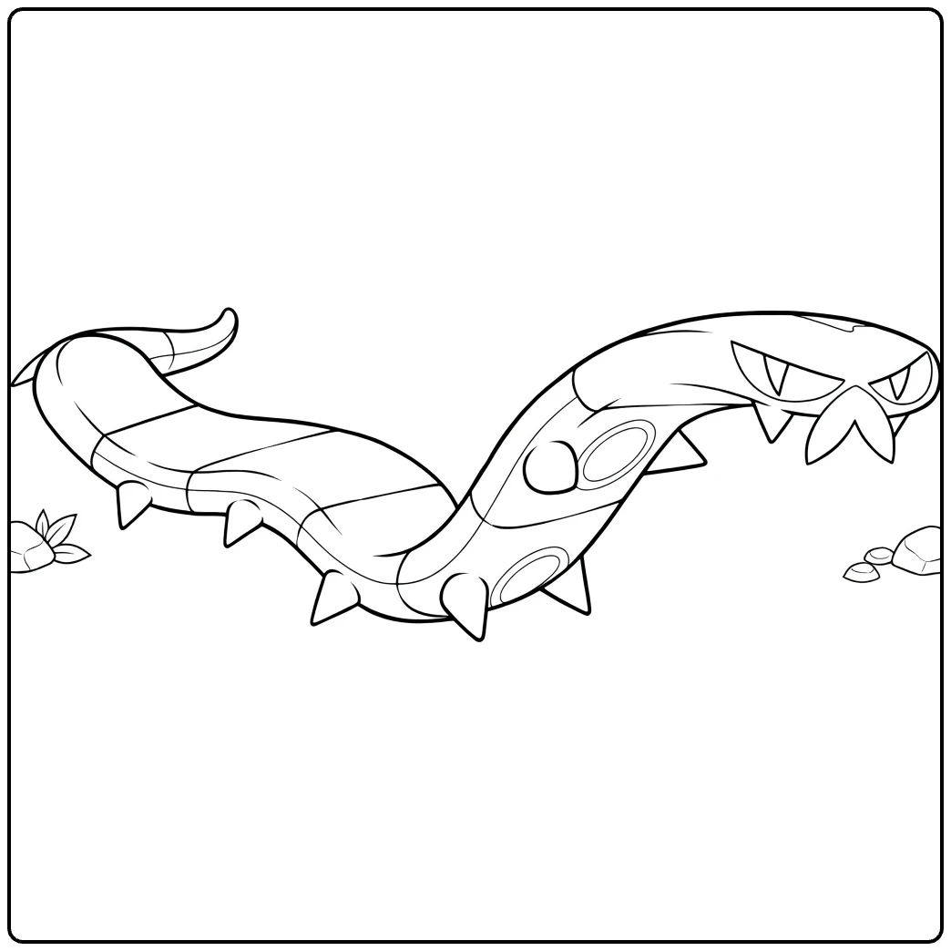 Pokemon Sizzlipede for Kids coloring page