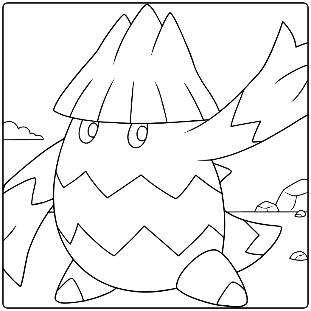 Pokemon Snover coloring page