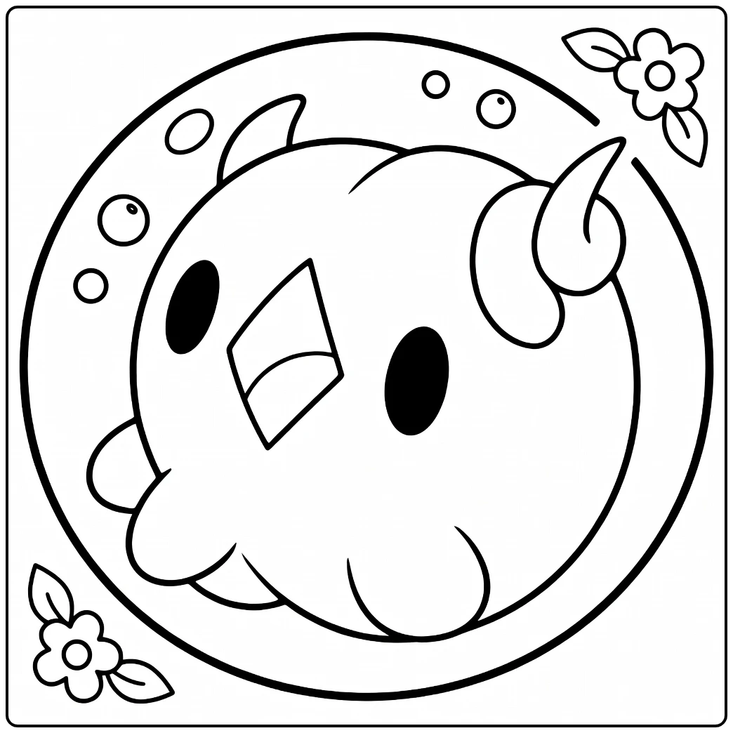 Pokemon Solosis coloring page