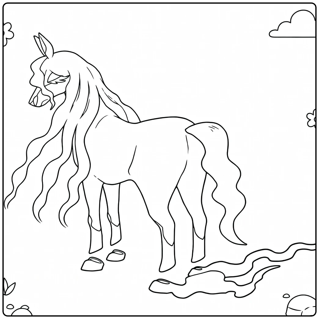 Pokemon Spectrier for Children coloring page