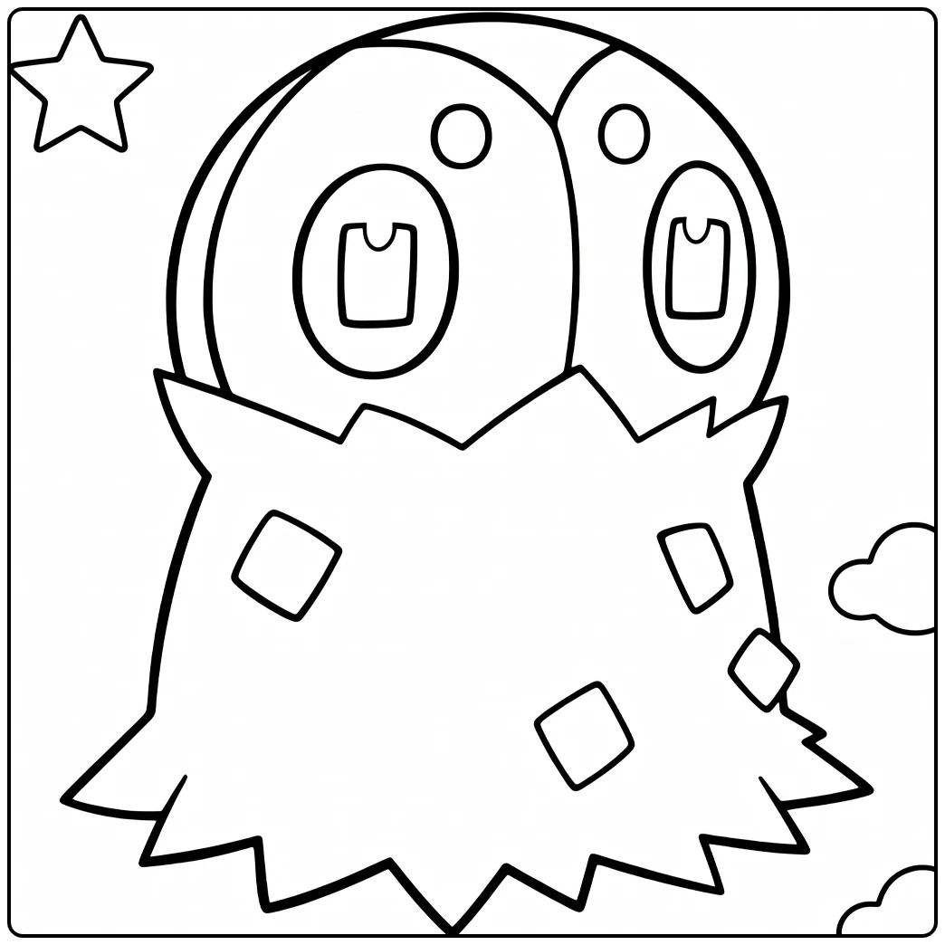 Pokemon Spewpa for Kids coloring page