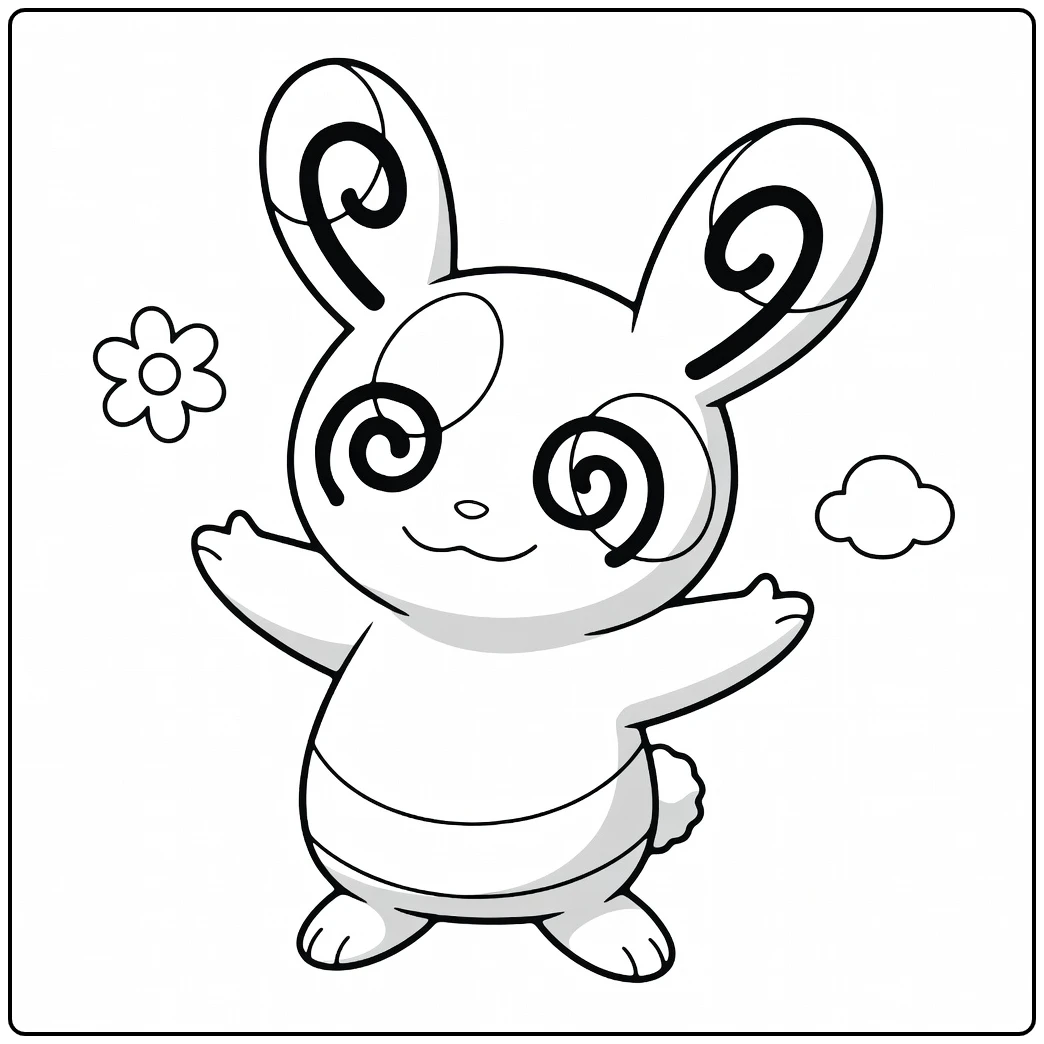 Pokemon Spinda coloring page