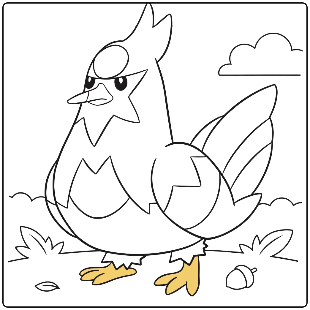 Pokemon Staravia coloring page